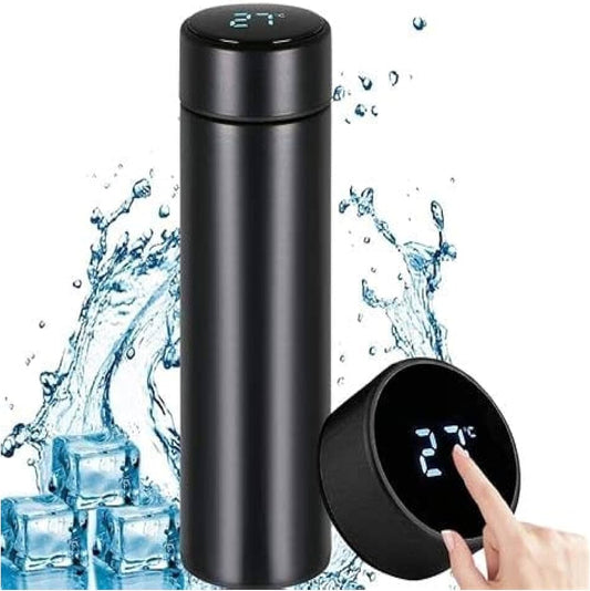 Matt black Smart cup LED Temperature Display Vacuumed Hot and Cold Bottle