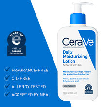 CeraVe Daily Moisturizing Lotion for Dry Skin, Body Lotion & Face Moisturizer with Hyaluronic Acid